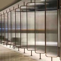 Panneau de verre décoratif à motif ondulé ultra clair de haute qualité pour la salle de bain, la douche, la porte, la cloison