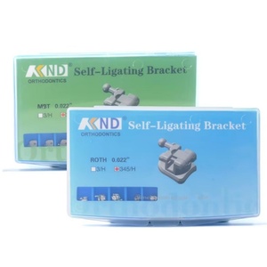 Staffe dentarie bretelle ortodontiche Passive autoliganti MIM monoblocco con tubi buccali MBT/Roth 0.022 345 ganci dentista orto - Product Image 1