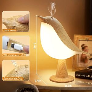 Touch Control Night Light LED Bedside <b>Lamp</b> with 3 Color Temperature Rechargeable Design - Product Image 2