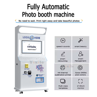 Photomaton Yixile avec guide vocal, idéal pour les fêtes, à vendre, machine de photographie automatique avec écran tactile