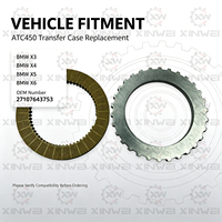 Kit de plaques de friction et de plaques en acier pour embrayage de boîte de transfert BMW ATC450 27107643748 27108697976 X3 X5 X6 XDrive