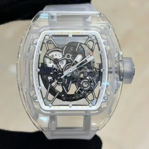 Reloj Mecánico de Lujo de Alta Gama con Tourbillon 3502, Caja Tonneau Transparente de Cristal de Alta Calidad de 42 mm, Esqueletizado e Impermeable - Product Image 1