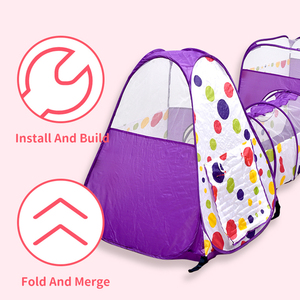 Imite — <span class=keywords><strong>maison</strong></span> de Camping 3 en 1, <span class=keywords><strong>maison</strong></span> de sport Portable pour enfants, jouets avec <span class=keywords><strong>Tunnel</strong></span>, tente - Product Image 2