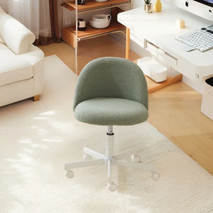 <span class=keywords><strong>Fauteuil</strong></span> pivotant en peluche rose JIAMEIJIA avec base blanche - Vente en gros OEM ODM - Product Image 4