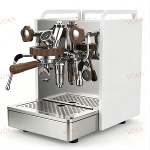เครื่องชงกาแฟเอสเพรสโซ่ E61 ระดับไฮเอนด์, สแตนเลสสตีลและด้ามจับไม้, เกจวัดคู่, ไอน้ำ/น้ำร้อน, ใช้ได้ทั้งในบ้านและเชิงพาณิชย์ - Product Image 2