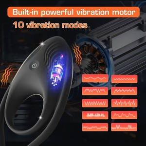 Anillo Vibrador de Silicona de 10 Frecuencias para Hombre, Anillo de Masaje de Punto G, Masturbación Masculina, Anillo Vibrador para Parejas, Juguetes Sexuales - Product Image 2