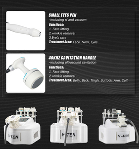 Appareil de remodelage corporel 5 en 1 V9 de bureau : Lipo-massage, rouleaux sous vide, Cavi-RF, réduction de la cellulite et de la circonférence - Product Image 6
