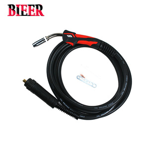 Bieer MIG Welding Torch MB25AK Air Cooled Angled Head Industrial Grade CO2 Welding Cable - Product Image 1