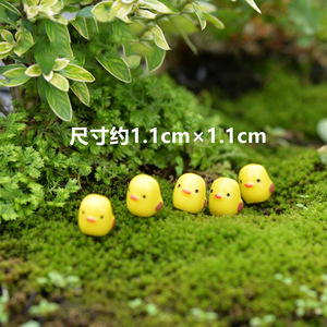 Miniatura de Pollo Amarillo para Paisajes en Miniatura, Material DIY, Decoración Ecológica para Botellas, Adorno de Jardín - Product Image 4
