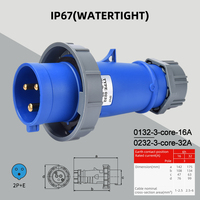 Nouvelle prise et prise industrielles étanches IP67 2P + E 3P 16A/32A/63A/125A prise industrielle