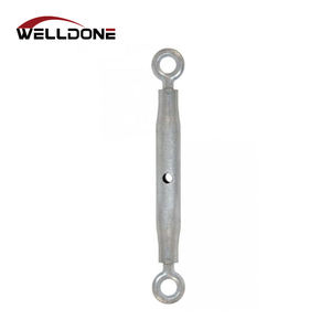 Placa de mandíbula de ojo de gancho galvanizado Din1478, Tensor de cuerpo de tubo cerrado para cuerda de alambre - Product Image 3