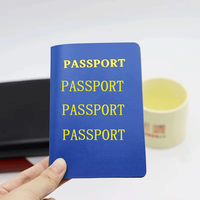 Passeport personnalisé avec estampage à chaud doré, reliure parfaite, pour les fans, les anniversaires d'animaux de compagnie, les voyages et les accessoires de cinéma