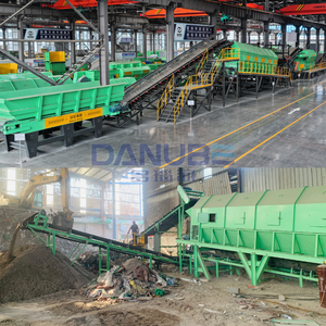 Ligne de traitement et de tri des déchets urbains de construction, machine à fabriquer des briques à partir de déchets plastiques pour l'élimination et le recyclage, broyeur de déchets - Product Image 1