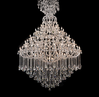 Lustre suspendu classique personnalisable en cristal K9 doré à hauteur réglable pour palais, salle de bal, villa de luxe, style traditionnel
