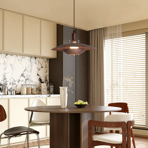 Lámpara Colgante de Madera de Nogal con Diseño Nórdico, Estilo Wabi Sabi, <span class=keywords><strong>para</strong></span> Restaurante, Comedor, Dormitorio, Sala de Estar, Cafetería - Product Image 5