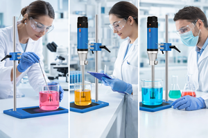 جهاز تجانس رقمي للمختبرات HR-40Z، مستحلب عالي القص للعينات متوسطة اللزوجة، ذو ستاتور مزدوج - Product Image 3