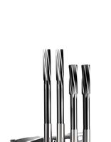 Alat Reamer Mesin Spiral Shank Lurus Presisi Tinggi H7 Non Standar 3-20mm