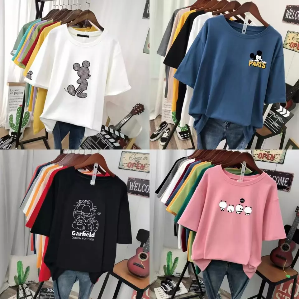 Женская футболка, одежда с перегрузкой, Стоковая одежда