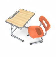 Ensemble Chaise et Table de Bureau Moderne Réglable de Haute Qualité pour Étudiants – Mobilier Scolaire Durable pour Salles de Classe du Lycée