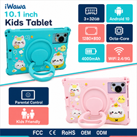 YPORANGECHENG Tablet Octa Core untuk Anak-anak, Panggilan 3G, Dual SIM, Kontrol Orang Tua, Edukasi, Puzzle, Layar IPS, Tablette PC