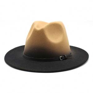 หมวกเฟโดรา ฮอว์กินส์ หมวกสักหลาดปีกกว้าง หมวกเรียบง่ายสำหรับสุภาพสตรี ผู้หญิง ผู้ชาย หมวกแจ๊ส หมวกโบสถ์ หมวกโกด์ฟาร์เธอร์ - Product Image 1