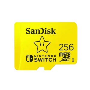 Kartu Micro SD SanDisk, NINTENDO SWITCH 128GB 256GB MicroSDXC Kartu Memori UHS-I Hingga 100MB/Dtk Kartu TF untuk Nintendo Switch