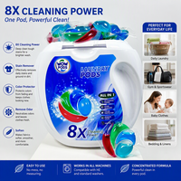 Capsules de lessive en gel jetables écologiques, nettoyage en profondeur, capsules de lavage dissolvables pour vêtements, personnalisables