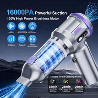 Aspirateur de voiture sans fil 100W puissant, portable, à moteur sans balais, haute aspiration 18000Pa, vente en gros