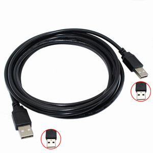 Hot Sale Factory Wholesale 6ft 4.5mm OD Black <b>USB</b> <b>2.0</b> a Male to a Male <b>Cable</b> - Product Image 2