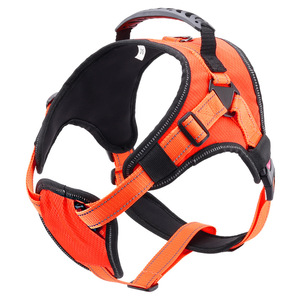 <b>Dog</b> <b>Harness</b> Orange Color Polyester Chest Strap Medium Large <b>Dog</b> <b>Reflective</b> Night Walking Anti Collision - Product Image 3