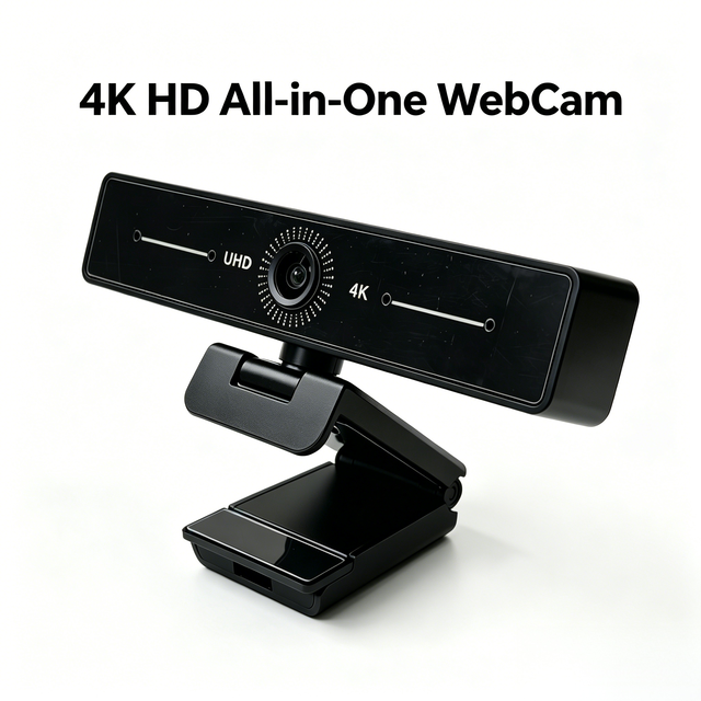 ODM USB2.0 Web Camera Foldable Design 120°Wide Angle Distortion-Free Lens CMOS Mini Camera for Video Conference Live Stream