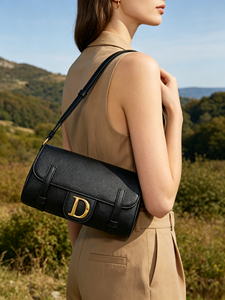 Borsa a Tracolla in Vera Pelle Stile Retrò 2026, Colore Unico, Cinturino in Pelle Bovina, Borsa di Lusso Impermeabile da <span class=keywords><strong>Donna</strong></span> - Product Image 3
