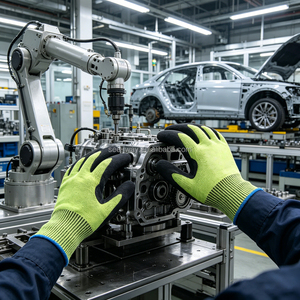 Gants anti-coupure Seeway haute performance niveau 6 avec renfort pour l'industrie lourde professionnelle et la sécurité industrielle - Product Image 1