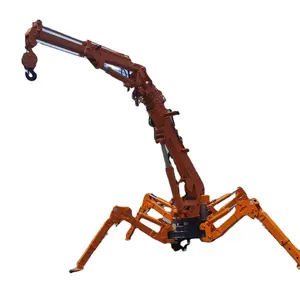 Electric Mobile Crane Spider Crane CE Marked Mini Spider Crane With Rotating Basket