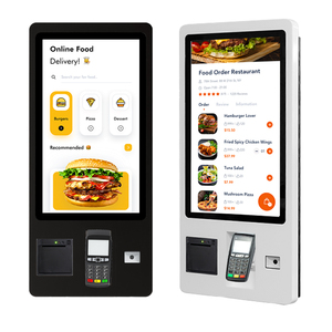 23.6 Inch <strong>POS</strong> <strong>Terminal</strong> Holder Floor Stand Or Wall Mount Kfc McDonald Food Ordering Kiosks Self Service <strong>Payment</strong> Kiosk Restaurant - Product Image 1