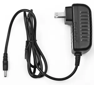 Adaptador de corriente de montaje en pared, 22AWG, 9V, 1A, 1.5A, 24V, 15V, 2A, 12V, CA, CC, EE. UU., 5,5x2,1mm