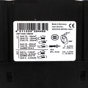 คอนแทคเตอร์ซีเมนส์ของแท้รุ่นใหม่ 3RT1046-1BB40 3RT10461BB40 ซีรีส์ 3RT1046 คอนแทคเตอร์ซีเมนส์ - Product Image 2