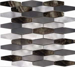 De aluminio cepillado de línea mosaico de baldosas de <span class=keywords><strong>Metal</strong></span> - Product Image 5