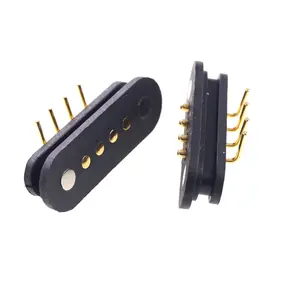 4 Pin Wearable Device Charger Mating Cable Connector 4 Pins 2.54mm Pitch Pogo Pin Magnetic Connectors