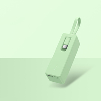 Prix bon marché d'usine Mini banque d'alimentation Rechargeable 5000mAh avec câble chargeant le cadeau de grande capacité de trésor