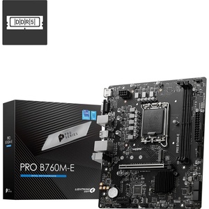 เมนบอร์ดคอมพิวเตอร์สำหรับเล่นเกม PRO B760M-E DDR5 รองรับ CPU13400F/14400F/13490F - Product Image 1