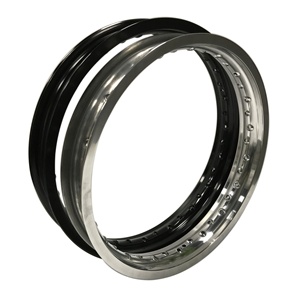 Nuove Ruote da Moto Prowel Racing 18\" 19\" 21\" in Lega 7075 T6 Nere per Sostituzione/Riparazione <span class=keywords><strong>WM</strong></span> 1.85-19\" con 1 Anno di Garanzia - Product Image 1