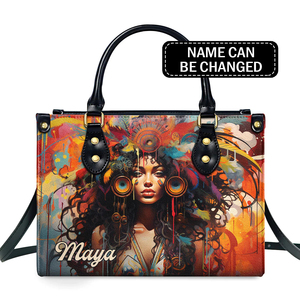 批发Pu皮革手袋中国波西米亚艺术印花定制多种尺寸手袋女包 - Product Image 1