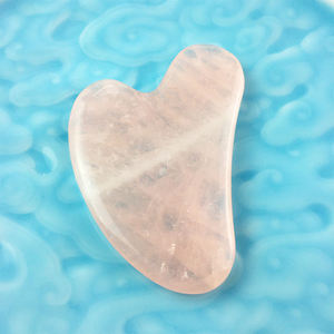 Gubah Guasha en pierre de Jade Pure, Style cœur, pour le visage, vente en gros, 2022 - Product Image 2