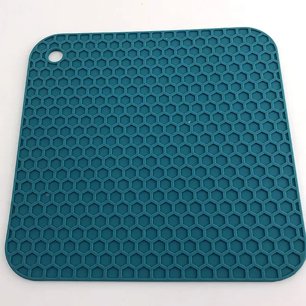 Manufacturing Kitchen Multifunction Honeycomb Square Shape Silicone Hot Pot Holder Mat