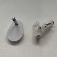 Siège de toilette dissimulé Guccia en acier inoxydable SUS304, moulage par surmoulage plastique, moulage en deux parties, kit de fixation