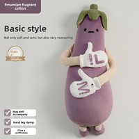 Oreiller Fumian Eggplant King en peluche, favorisant le sommeil, avec design de maintien des jambes, pour filles, femmes enceintes et adultes