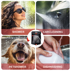 Randonnée en plein air Camping <span class=keywords><strong>Douche</strong></span> 20L Bain <span class=keywords><strong>solaire</strong></span> Portable Camping Sac à eau - Product Image 6