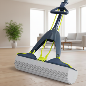 Éponge PVA rectangulaire auto-essoreuse durable avec poignée en acier inoxydable, taux de déshydratation élevé, pour le nettoyage à domicile et au bureau - Product Image 2