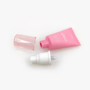 Custom Eco Friendly 30ml 50ml Empty Pink <b>Plastic</b> Empty Airless Pump BB Cream Sunscreen Cosmetic <b>Tube</b> Packaging for Skin Care - Product Image 5